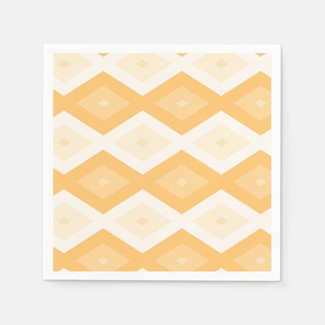 Serviette En Papier Motif de diamant jaune (Devant)