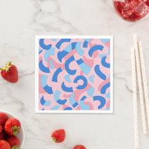 Motif de doodle rose et bleu