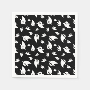 Serviette En Papier Motif de fantôme effrayant sur Halloween décoratif