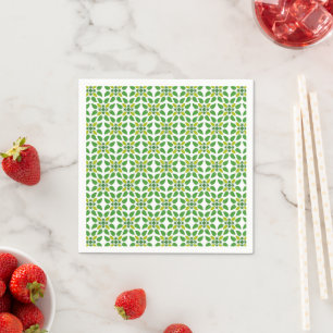 Serviette En Papier Motif de feuille, motif de feuilles, feuilles vert