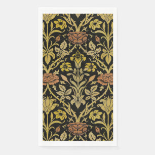 Serviette En Papier Motif de fleur de rose et de lys vintage de Willia