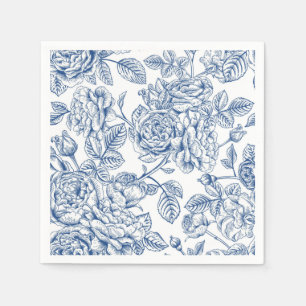 Serviette En Papier Motif de fleurs