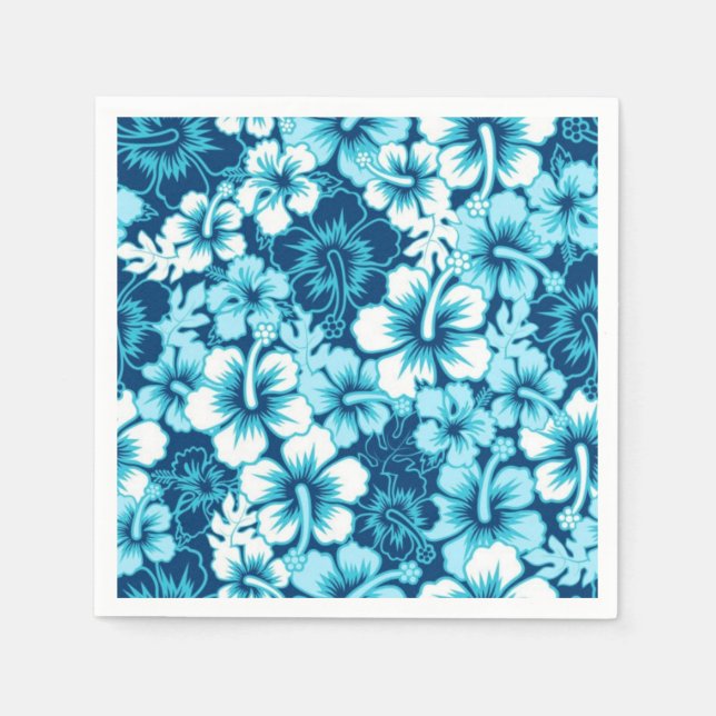 Serviette En Papier Motif de fleurs (Devant)