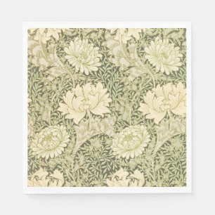 Serviette En Papier Motif de fleurs de Chrysanthemum (par William Morr