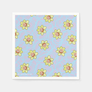 Serviette En Papier Motif de fleurs Morty