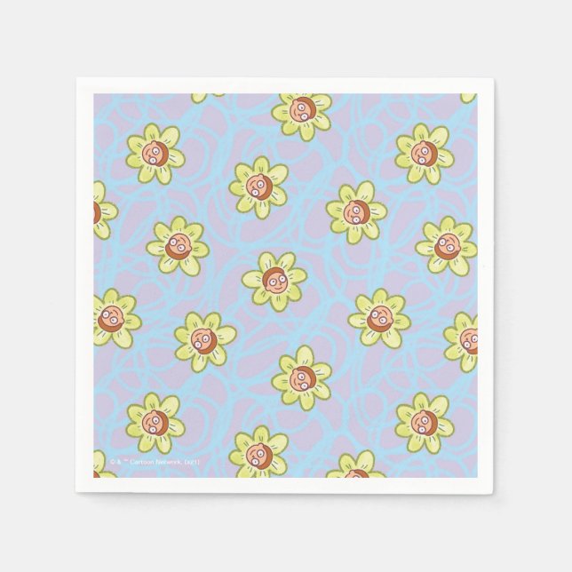Serviette En Papier Motif de fleurs Morty (Devant)