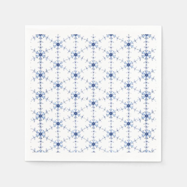Serviette En Papier Motif de flocon de diamant (Devant)