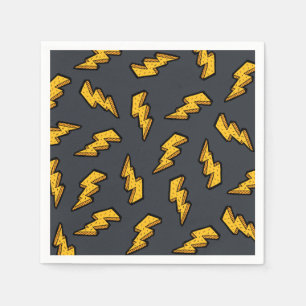 Serviette En Papier Motif de foudre