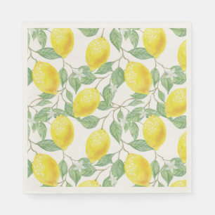 Serviette En Papier Motif DE FRUITS FRAIS LEMON NAPKIN