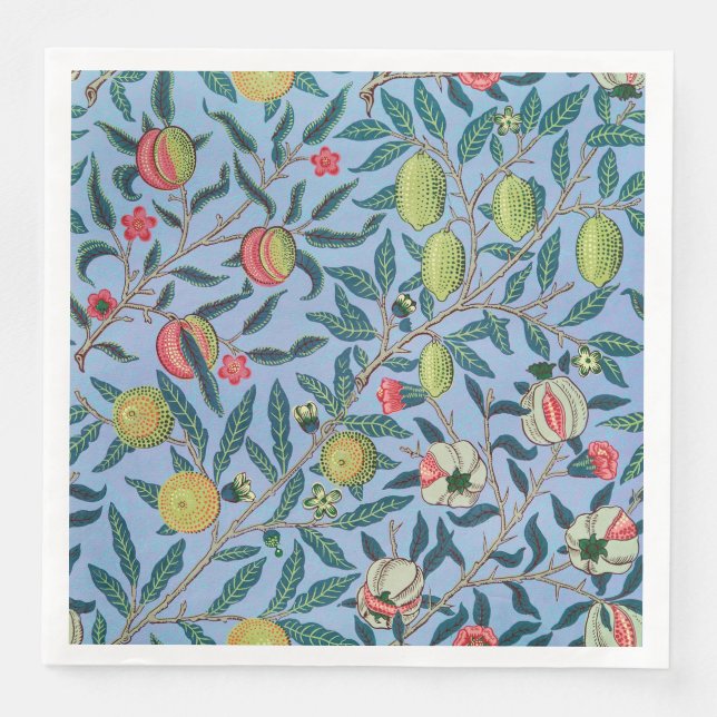 Serviette En Papier Motif de grenade par William Morris (Devant)