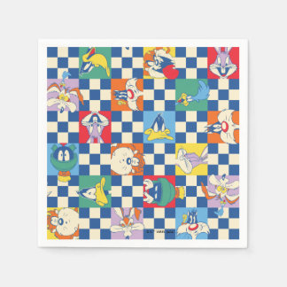 Serviette En Papier Motif de jeton couleur LOONEY TUNES™ Checker