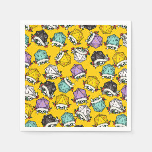 Serviette En Papier Motif de jeu de dés D20