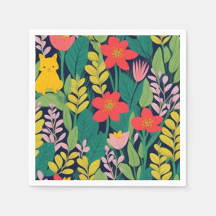 Serviette En Papier Motif de jungle