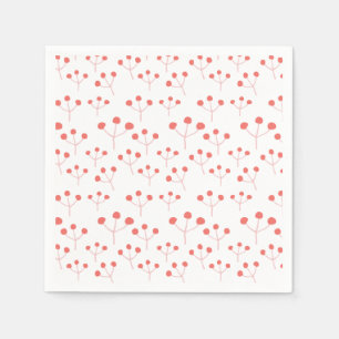 Serviette En Papier Motif de la forêt des forêts Nature des baies ro