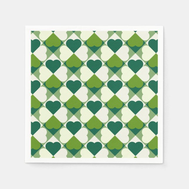 Serviette En Papier Motif de la Saint-Patrick (Devant)