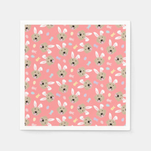 Serviette En Papier Motif de l'épreuve de Pâques Bunny