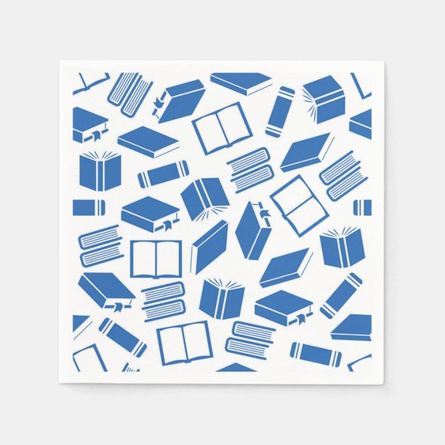 Serviette En Papier Motif de livre (Devant)