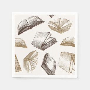 Serviette En Papier Motif de livre