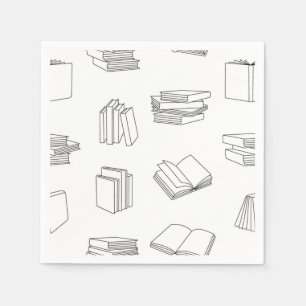 Serviette En Papier Motif de livre