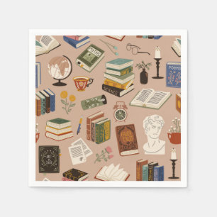 Serviette En Papier Motif de livre