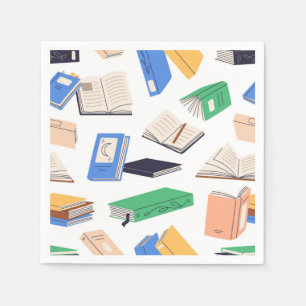 Serviette En Papier Motif de livre