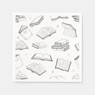 Serviette En Papier Motif de livre