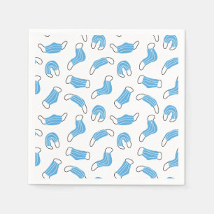 Serviette En Papier motif de masque Médicale