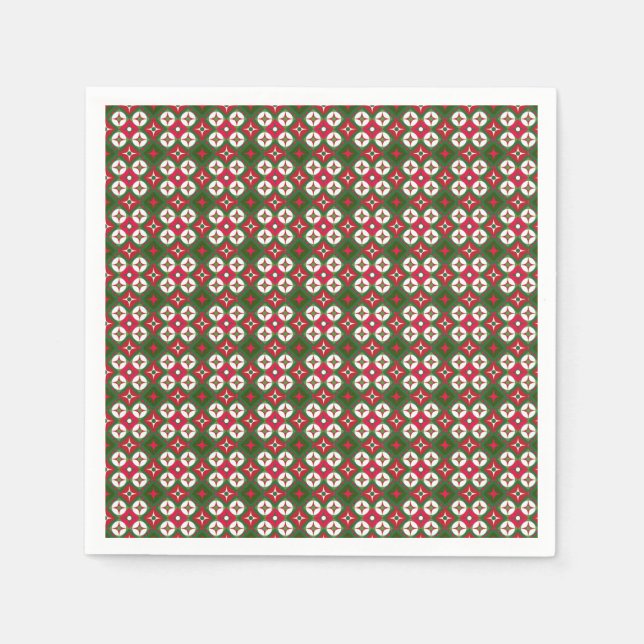 Serviette En Papier Motif de Noël (Devant)