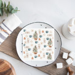 Serviette En Papier Motif de Noël coloré tendance | Aquarelle<br><div class="desc">Motif de Noël coloré tendance | Aquarelle</div>
