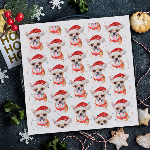 Serviette En Papier Motif de Noël du chien de Chihuahua