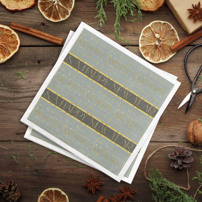 Serviette En Papier Motif de Noël Earth Tones #35b ID1009 (Créateur téléchargé)