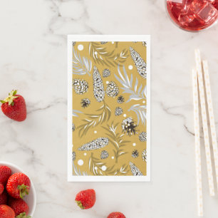 Serviette En Papier Motif de Noël, Pine Snow 6