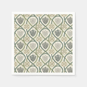 Serviette En Papier Motif de nœud celtique et corde de conception écos