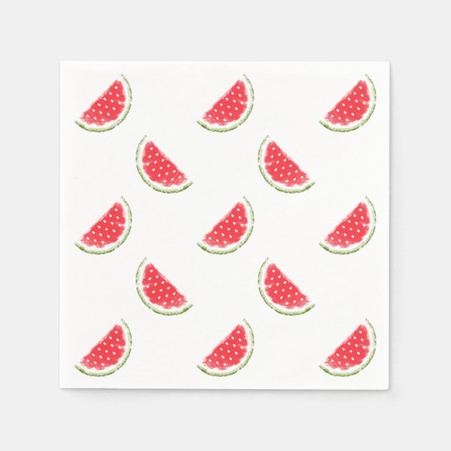 Serviette En Papier Motif de pastèque (Devant)