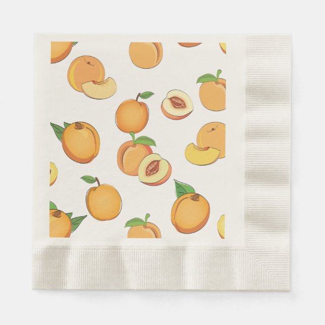 Serviette En Papier Motif de plage (Devant)