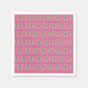Serviette En Papier Motif de poisson rose pour enfants mignons