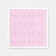 Motif de raquette de tennis Pastel Pink