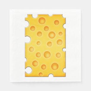 Serviette En Papier Motif de texture au fromage suisse