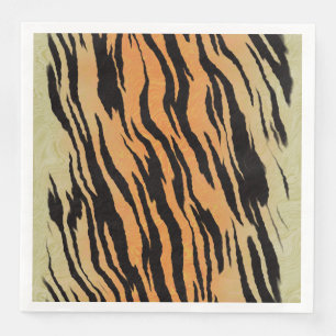 Serviette En Papier Motif de tigre animal