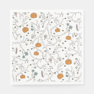 Serviette En Papier Motif de vigne effrayante pour Halloween
