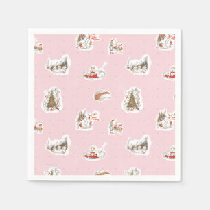 Serviette En Papier Motif de vignette de Noël à Whoville