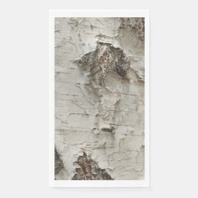 Serviette En Papier Motif d'écorce de bouleau (Devant)