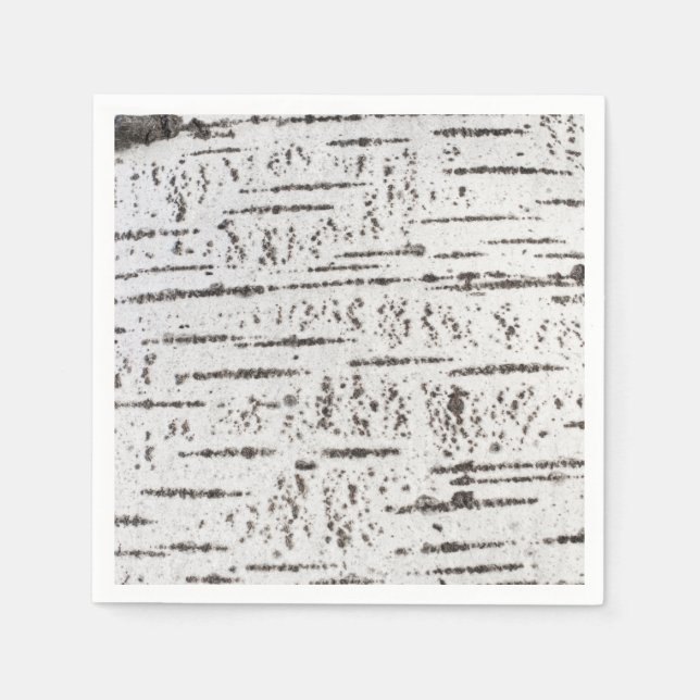 Serviette En Papier Motif d'écorce de bouleau (Devant)
