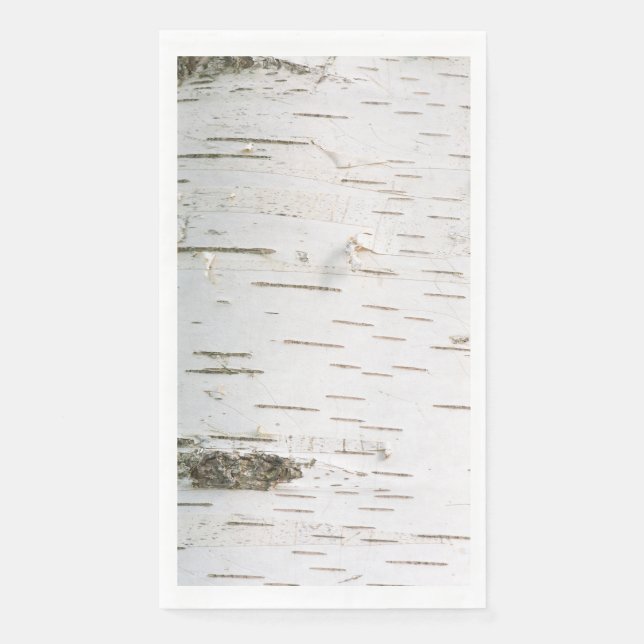 Serviette En Papier Motif d'écorce de bouleau (Devant)