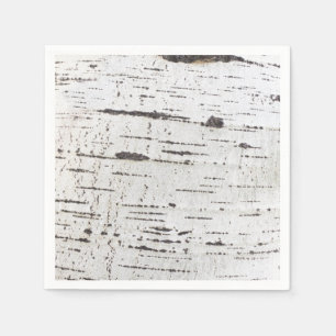 Serviette En Papier Motif d'écorce de bouleau