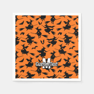 Serviette En Papier Motif des sorcières volantes