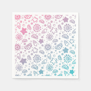 Serviette En Papier Motif d'été