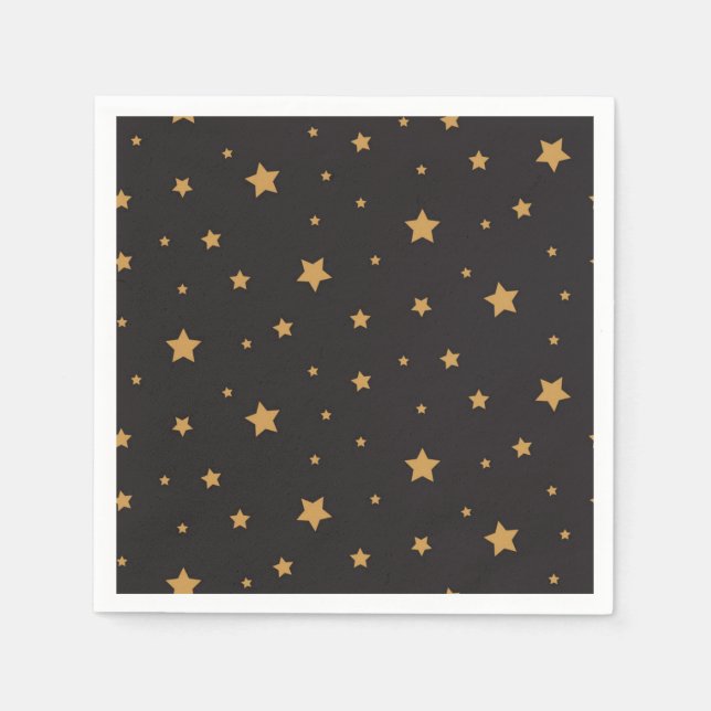 Serviette En Papier Motif d'étoiles (Devant)