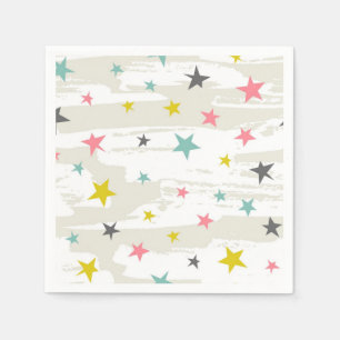 Serviette En Papier Motif d'étoiles