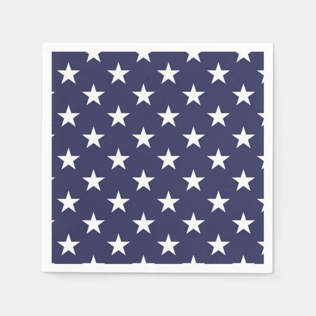Serviette En Papier Motif d'étoiles (Devant)